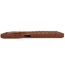 iTel Power P70 Woven With Leather Feel Soft Silicone Back Case (Brown)