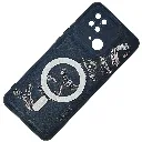 Redmi 10C Soft Silicone Printed Back Case (Black)