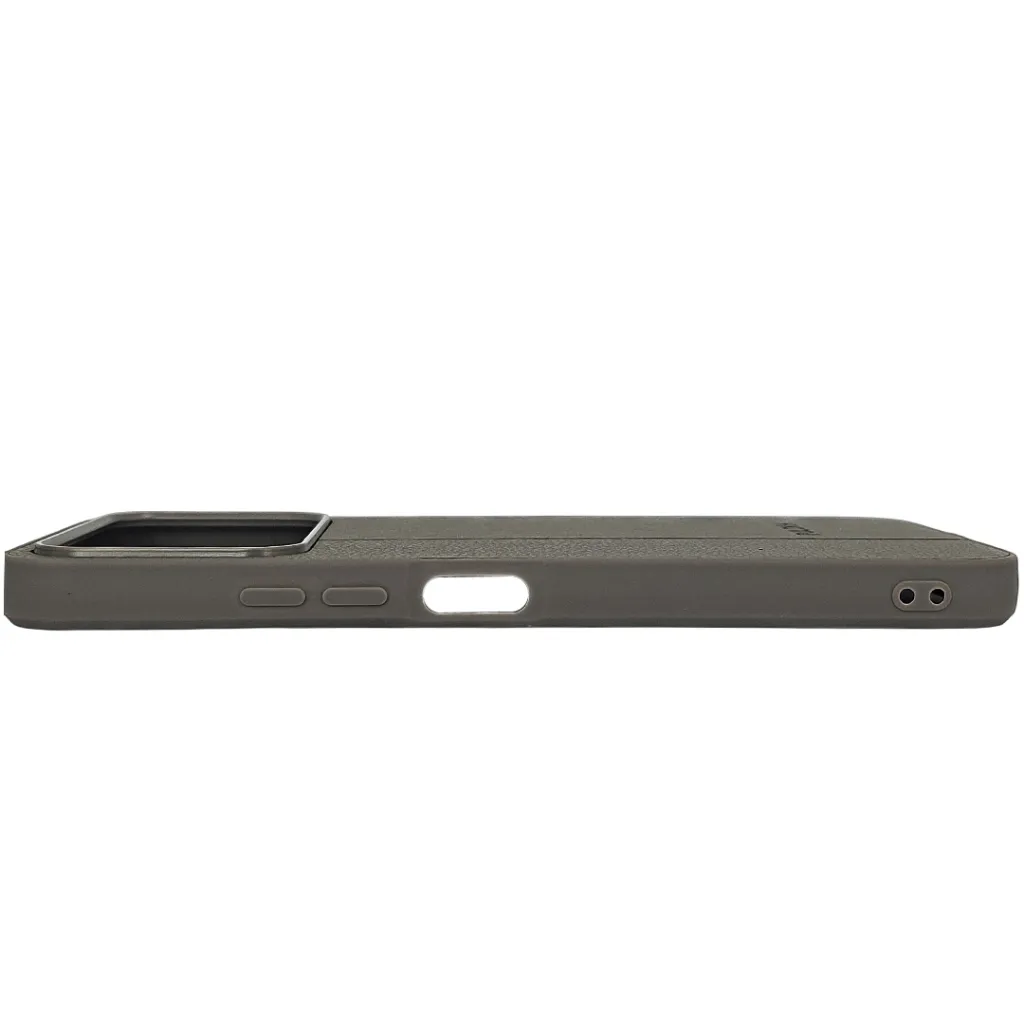 Tecno Spark 50 4G (PULOKA) Logo Braded PU Leather Texture Mobile Back Case (Natural Titanium)