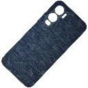iTel City 200 4G Branded (BURGA) Derby Race Horses Pattern Leather Texture Back Case (Black)
