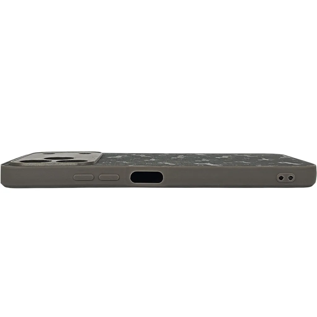 Tecno Spark 50 5G Branded (BURGA) Derby Race Horses Pattern Leather Texture Back Case (Gray)