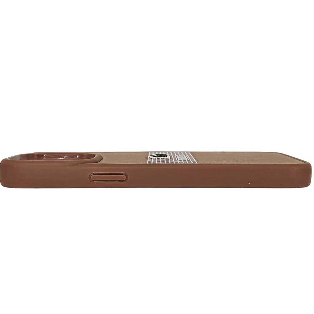 Iphone 15 Pro Max Lacoste Le Club Striped Edition Back Case (Brown)