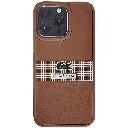 Iphone 15 Pro Max Lacoste Le Club Striped Edition Back Case (Brown)