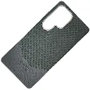 Samsung Galaxy S23 Ultra Pulaka handmade Dotted Leather Textured Designed Back Case (Gray)