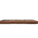 iPhone 12 Pro Max features a distinct leather-like Woven texture and integrated Magsafe Charging compatibility Back Case (Brown)
