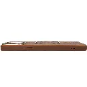iPhone 13 Pro Max features a distinct leather-like Woven texture and integrated Magsafe Charging compatibility Back Case (Brown)