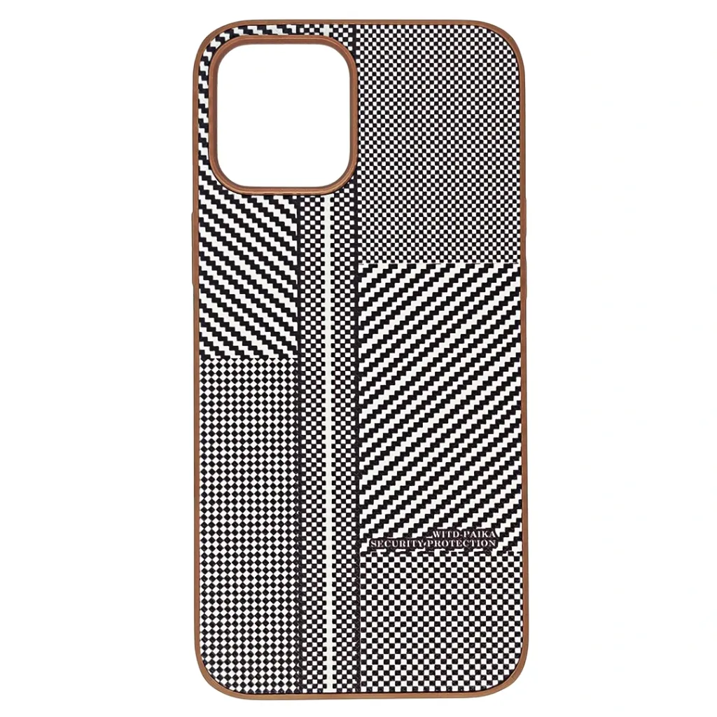 IPhone 12 Pro Max Monochrome Woven Aesthetic Back Case
