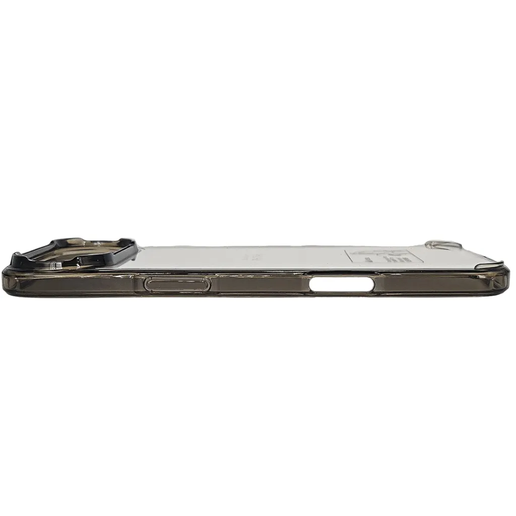 iPhone 17 Air "Fit Classic" Slim 1.3 mm Transparent|Tpu Back Case (Black)