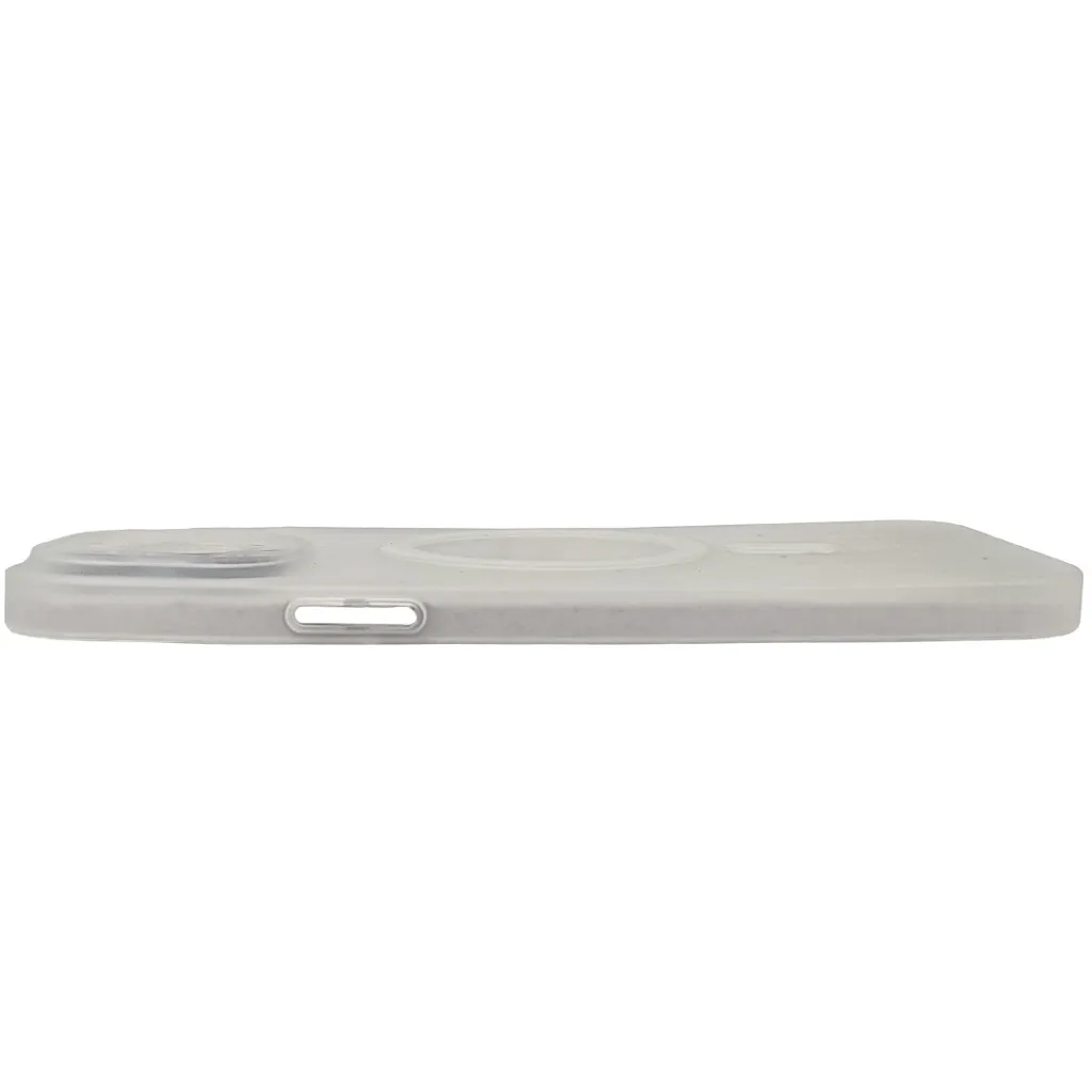 iPhone 13 Pro Max Magnetic Wireless Charging Matte Featuring a Slim Paper Design Back Case (Crystal)