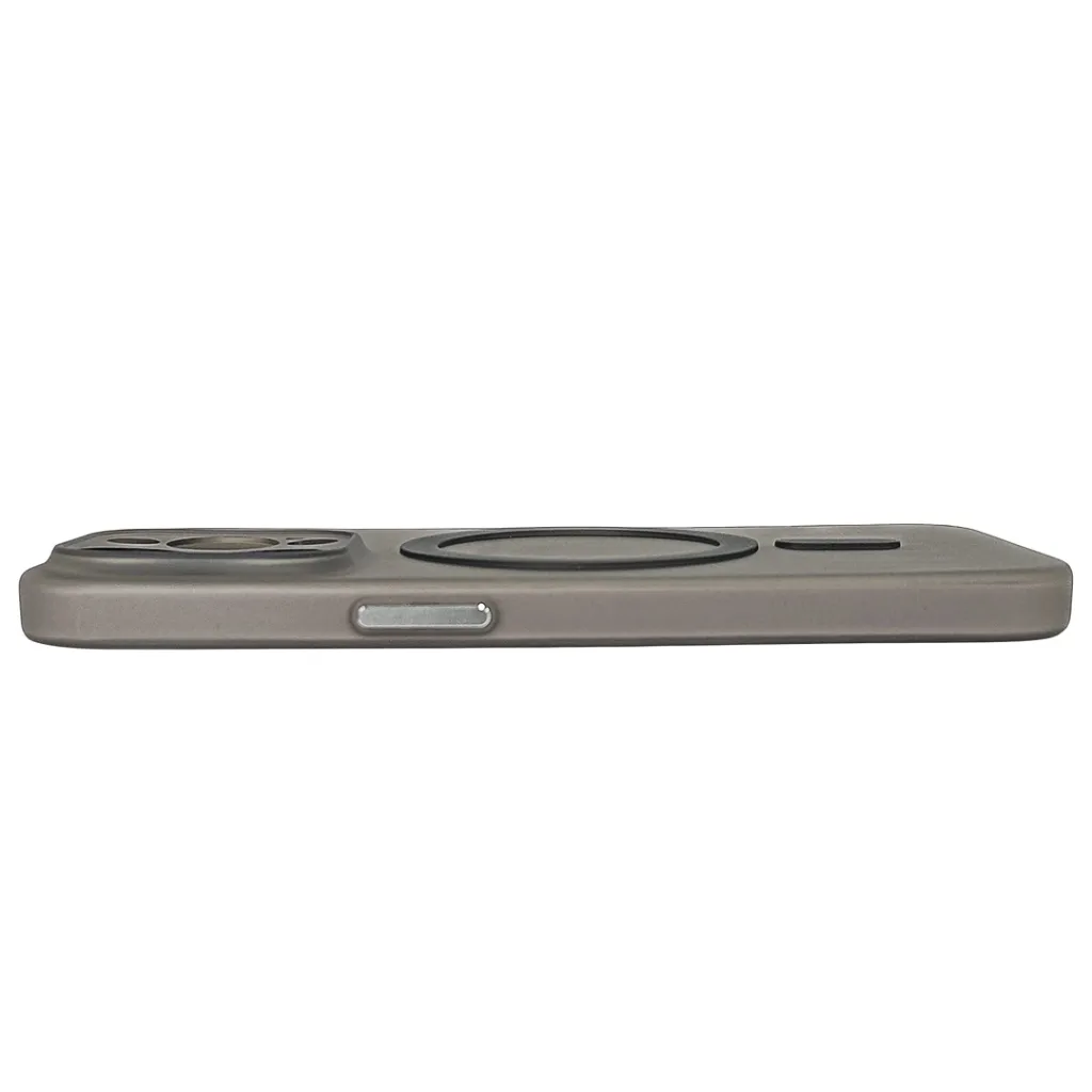 iPhone 15 Pro Magnetic Wireless Charging Matte Featuring a Slim Paper Design Back Case (Natural Titanium)