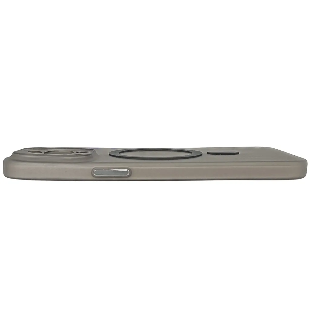 iPhone 15 Pro Max Magnetic Wireless Charging Matte Featuring a Slim Paper Design Back Case (Natural Titanium)