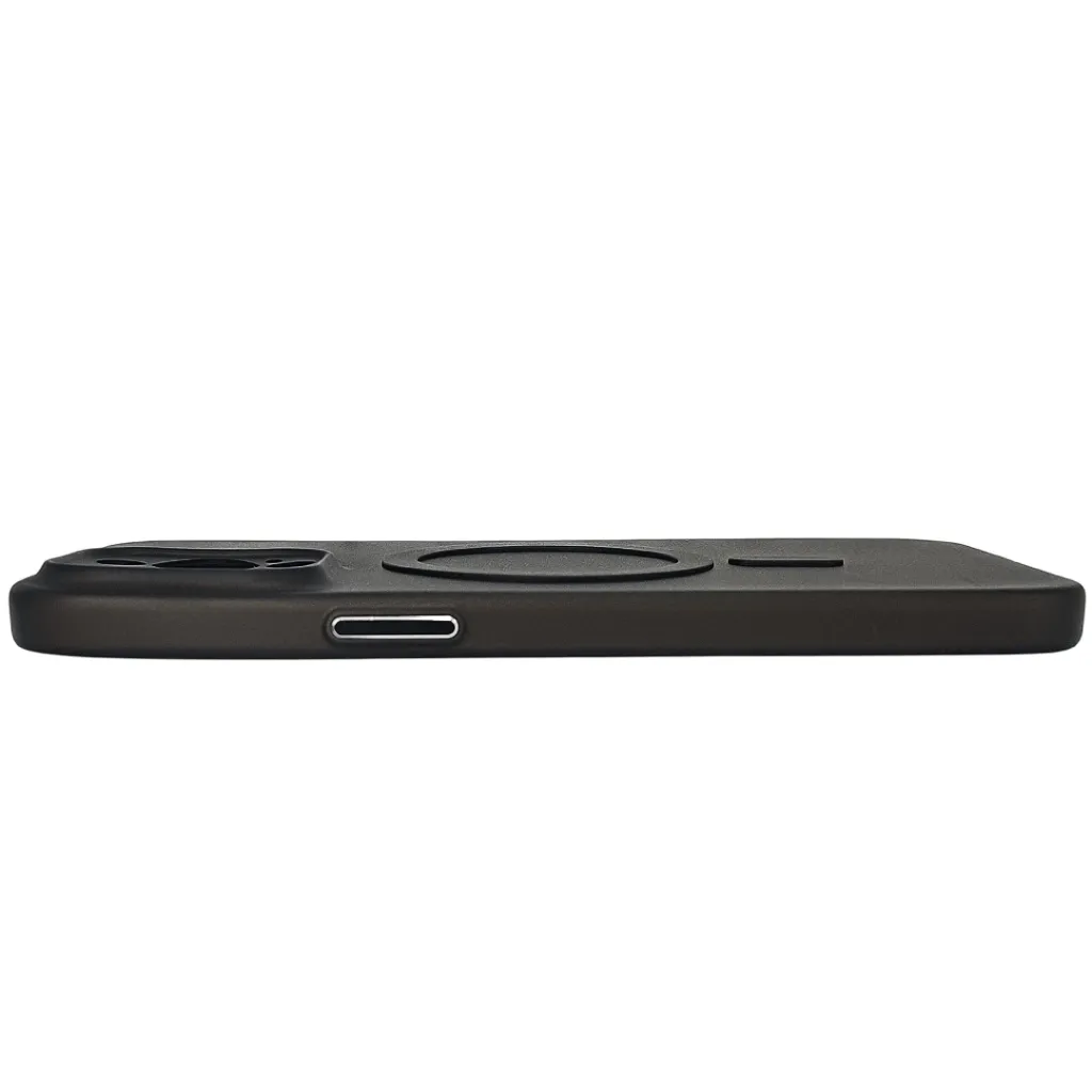 iPhone 15 Pro Max Magnetic Wireless Charging Matte Featuring a Slim Paper Design Back Case (Black)
