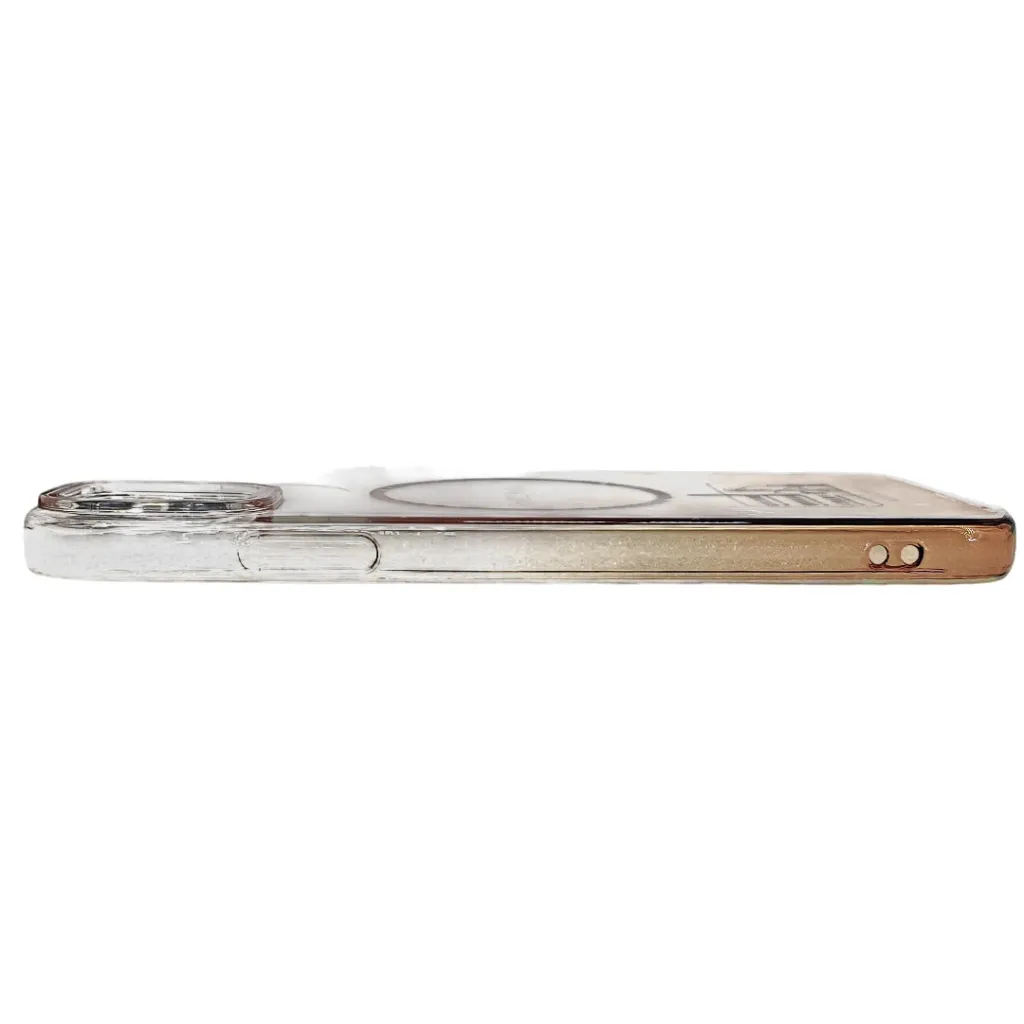 iPhone 11 Pro Max PC Acrylic Colour Tpu|Transparent MagSafe Charging Compatible Back Case (Brown)
