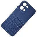 Vivo Y31D 4G|Vivo Y500i 3D Dotted Official Soft Silicone Back Case (Navy Blue)