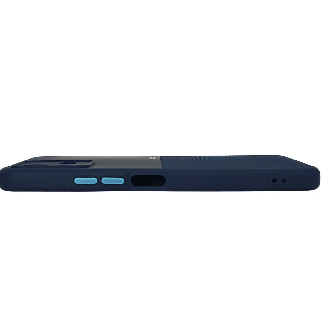 Vivo Y21s|Y21T|Y21|Y33s|Y33T Premium Colour Button Silicone Beats Logo Textured With Camera Protection & Inner Microfiber Back Case (Navy Blue)