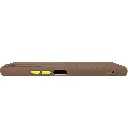 Vivo Y20|Y20i|Y20S|Y12S|Y12A Premium Colour Button Silicone Beats Logo Textured With Camera Protection & Inner Microfiber Back Case (Brown)