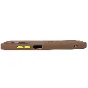 Infinix Hot 50i|Smart 9 HD|Smart 9 Premium Colour Button Silicone Beats Logo Textured With Camera Protection & Inner Microfiber Back Case (Brown)