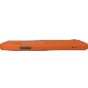 iPhone XS|iPhone X Premium Colour Button Silicone Beats Logo Textured With Camera Protection & Inner Microfiber Back Case (Orange)