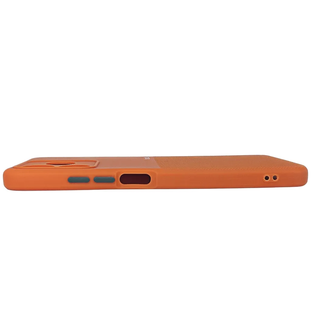 Oppo Realme C51|C53|Note 50|Sparx Neo 8 Pro|Narzo N53 Premium Colour Button Silicone Beats Logo Textured With Camera Protection & Inner Microfiber Back Case (Orange)