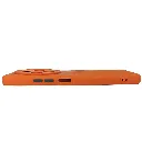 Xiaomi Redmi 14C|Poco C75 Premium Colour Button Silicone Beats Logo Textured With Camera Protection & Inner Microfiber Back Case (Orange)