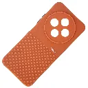 Xiaomi Redmi 14C|Poco C75 Premium Colour Button Silicone Beats Logo Textured With Camera Protection & Inner Microfiber Back Case (Orange)