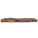 Xiaomi Redmi 14C|Poco C75 Premium Colour Button Silicone Beats Logo Textured With Camera Protection & Inner Microfiber Back Case (Brown)