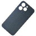 Oppo Realme 15T 5G Matte Soft Silicone Paper Back Case (Black)