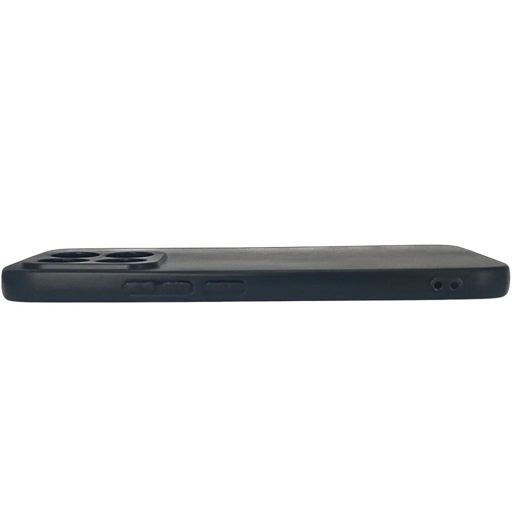 Huawei Honor X8C Matte Soft Silicone Paper Back Case (Black)