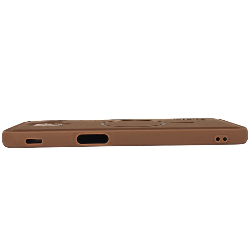 Samsung Galaxy J6 Plus Magsafe Logo X-Level Luxuary Premium Back Case (Brown)