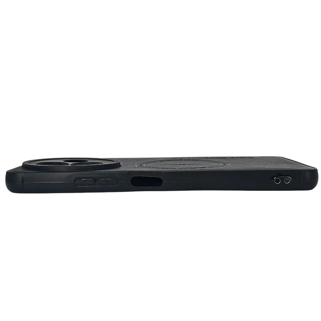 iTel S24 4G Magsafe Logo X-Level Luxuary Leather Back Case (Navy Blue)