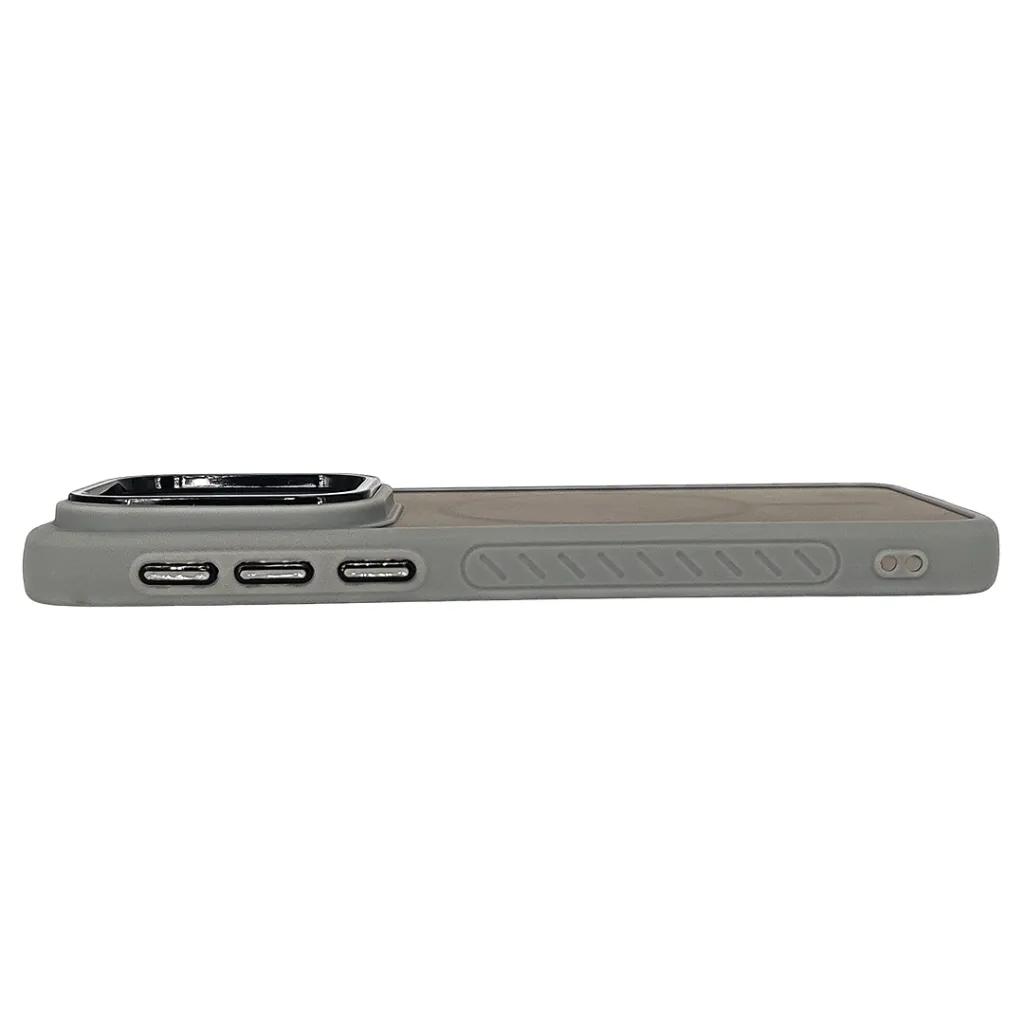 Vivo X200 FE|S30 Pro Mini 5G GN Unique Fosus Camera Ring MagSafe 3D Matte Back Case (Gray)
