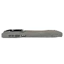 Vivo X200 FE|S30 Pro Mini 5G GN Unique Fosus Camera Ring MagSafe 3D Matte Back Case (Gray)