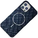 Iphone 12 Pro Max Woven textured & Magsafe compatible Case (Black)