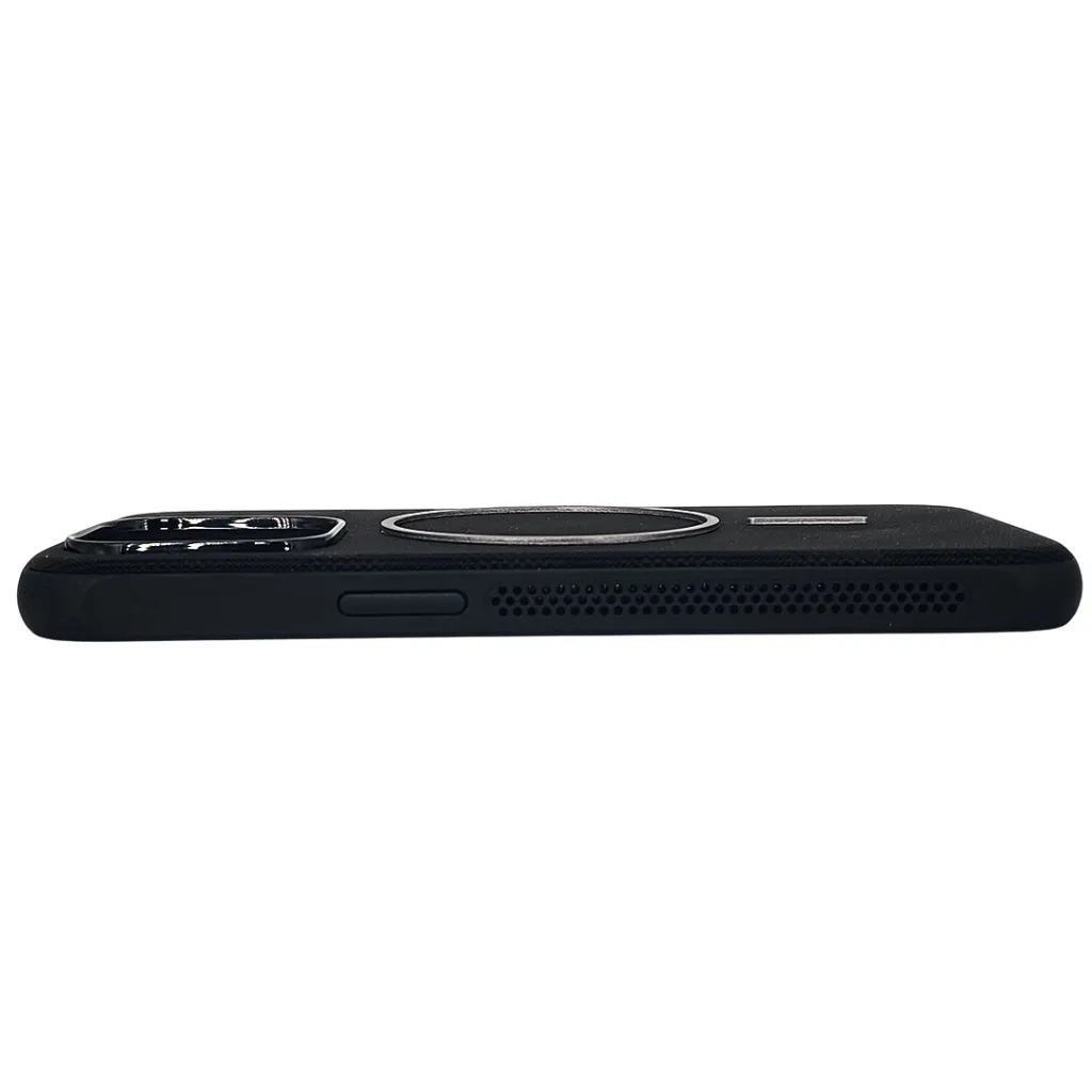 Iphone 13 Pro Woven textured & Magsafe compatible Case (Black)