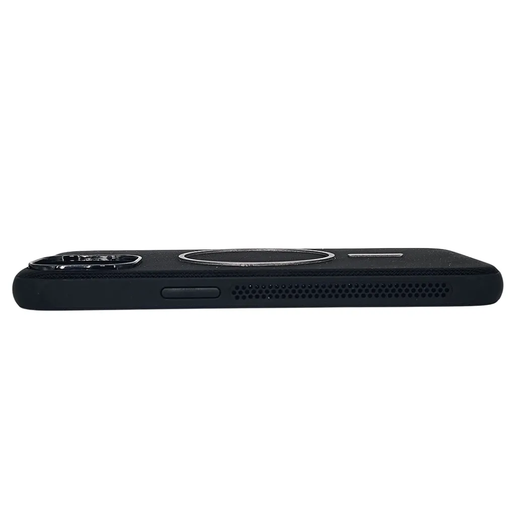 Iphone 13|14 Woven textured & Magsafe compatible Case (Black)