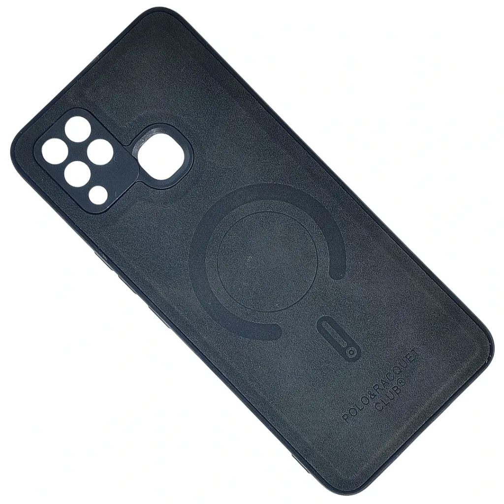 Infinix Hot 10s|Hot 10T PULOKA Branded Bubble Tune With Leather Texture Mobile Back Case (Black)