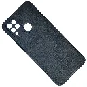Infinix Hot 10s|Hot 10T PULOKA Branded Bubble Tune With Leather Texture Mobile Back Case (Black)