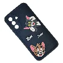 Samsung Galaxy A37 5G Soft Silicone Texture 3D Cartoon Animation With Shockproof Edges Mobile Back Case (Black)