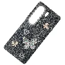 Tecno Camon 40 4G 3D Shinny Ladies Fancy Glitter Featuring Butterfly Embelishments Back Case (Black)