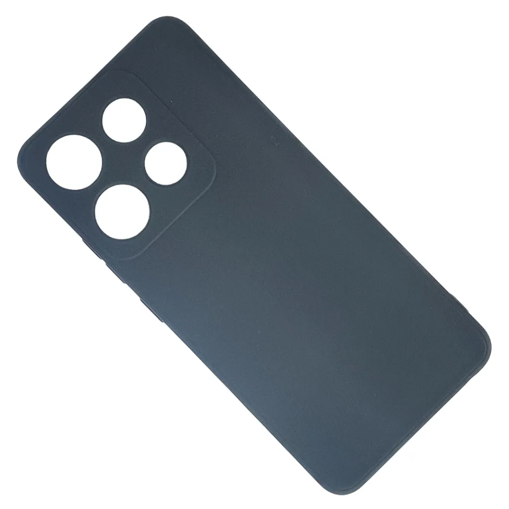 Infinix Smart 7/7Hd/Spark Go 2023/Pop 7/Pop 7 Pro Matte Soft Silicone Paper Case (Black)