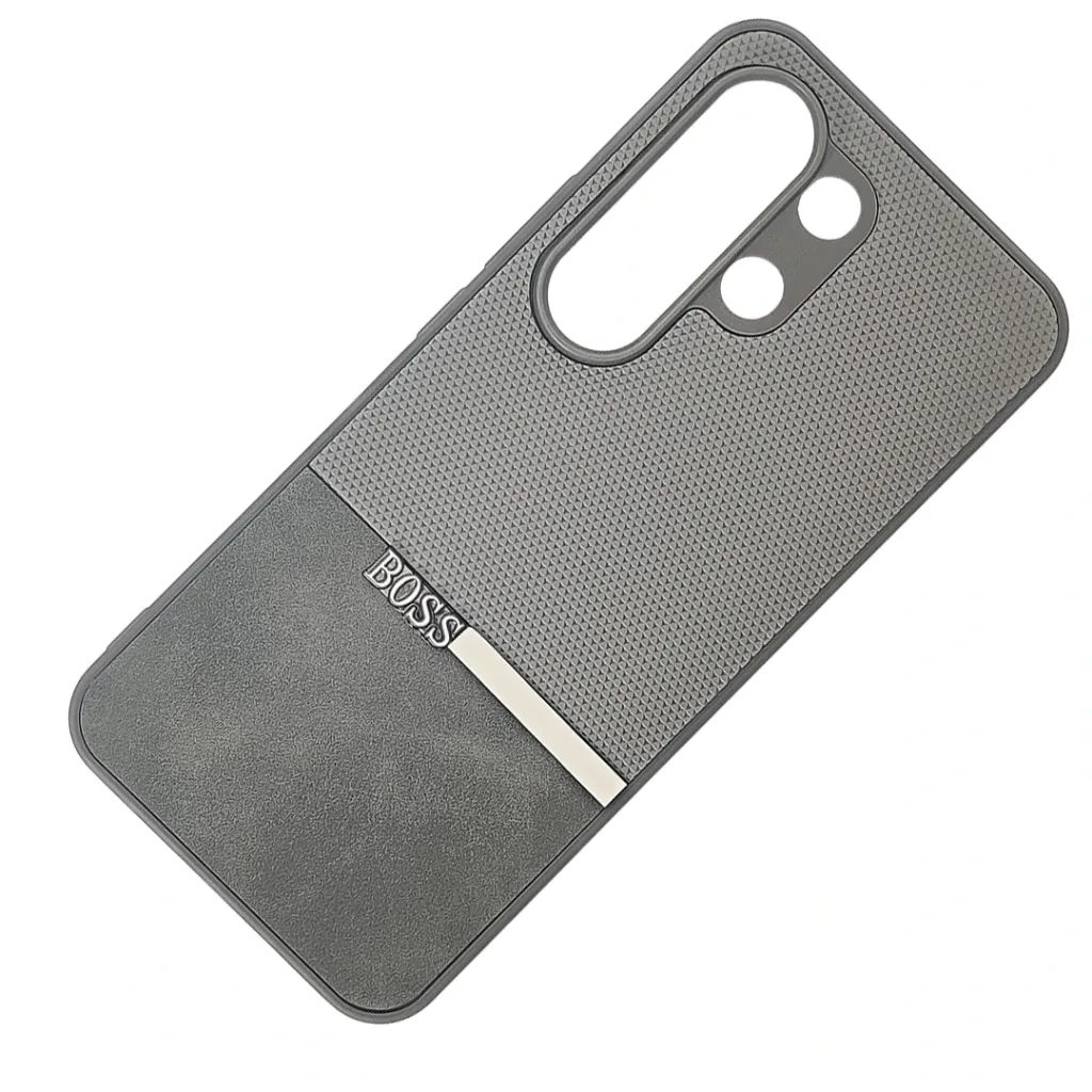 Itel S26 Ultra The Boss protective a unique two-tone dual-textured design back case (Gray)