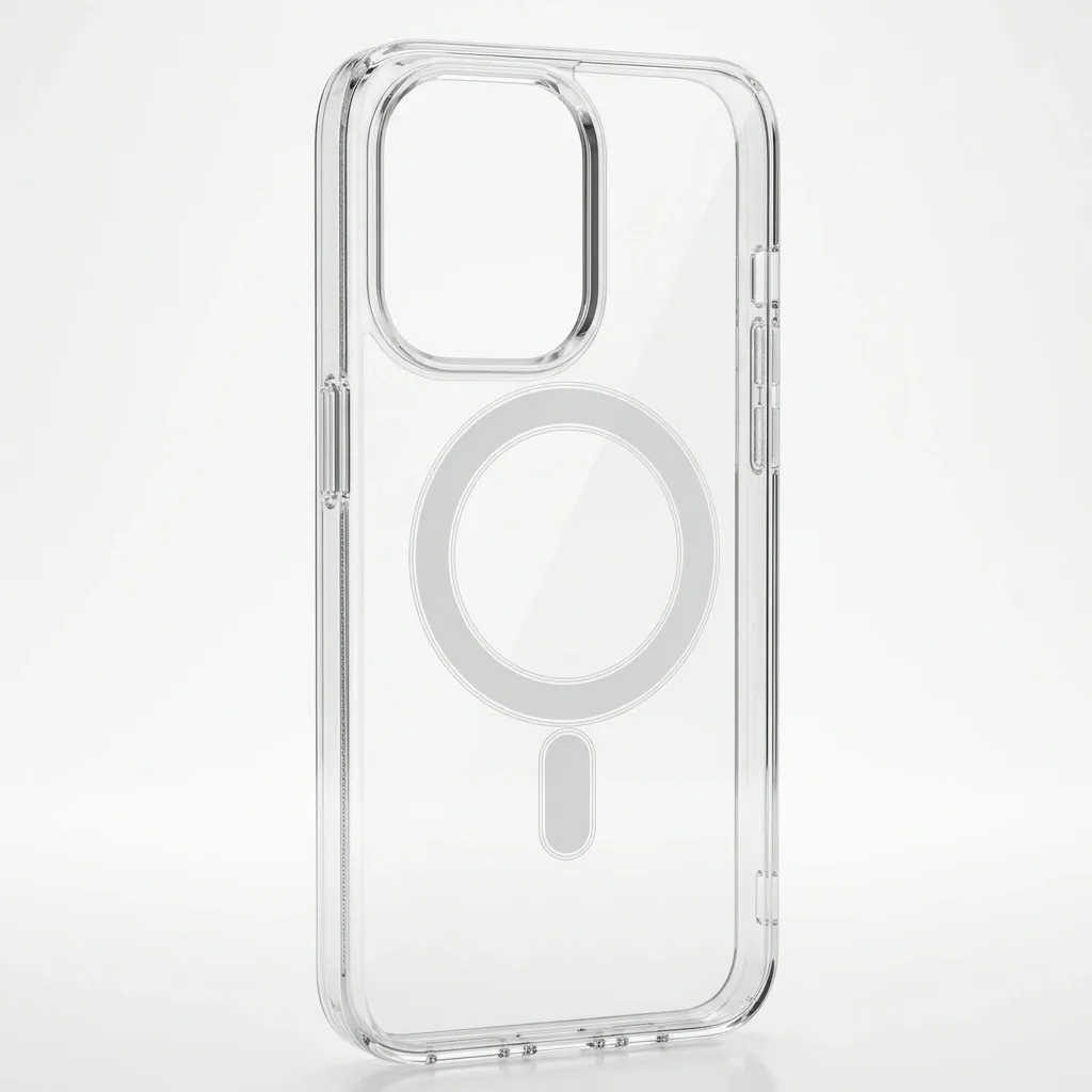Xiaomi Redmi 13C|Poco C65 Magnetic Magsafe Wirelees Transparent Back Case