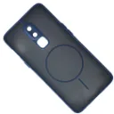 One Plus 6 Stylish & Durable Matte Case With MagSafe Back Case (Navy Blue)
