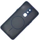 One Plus 6 Stylish & Durable Matte Case With MagSafe Back Case (Navy Blue)
