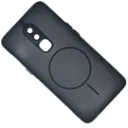 One Plus 6 Stylish & Durable Matte Case With MagSafe Back Case (Black)