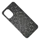 Tecno Spark GO 3 Woven With Leather Feel Soft Silicone Back Case (Gray)