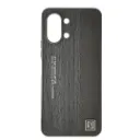 Tecno Spark GO 3 Leather-Textured "Anti-Burst" featuring the text "LET THE  WORLD SEE ME CHOSE YOUR EXCLUSIVE DEFENDER" And a Fashion Logo Premium Back Case