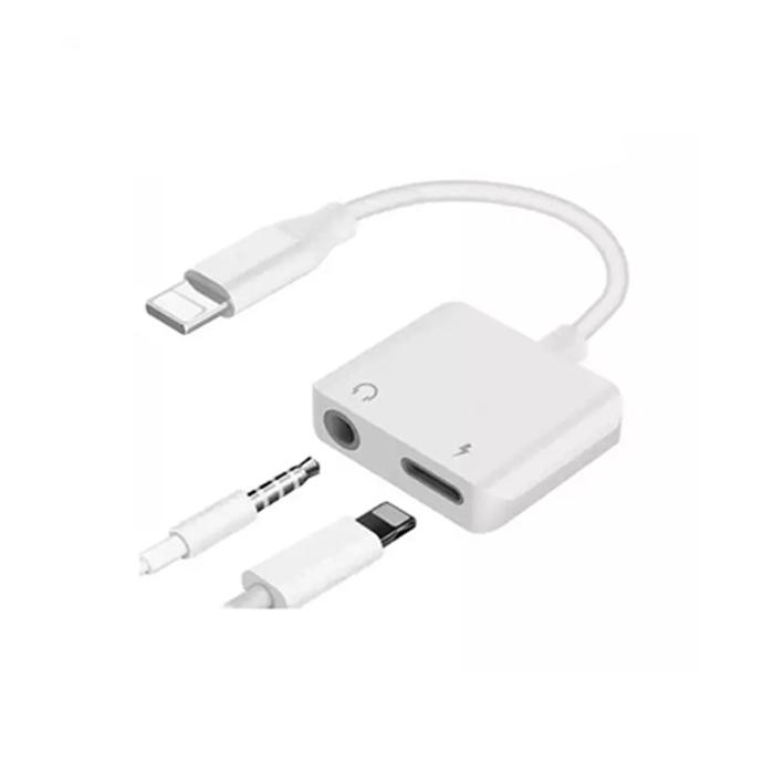 [HF CONECTR-18] iPhone 2-in-1 Connector - Dual Charging & Audio Adapter