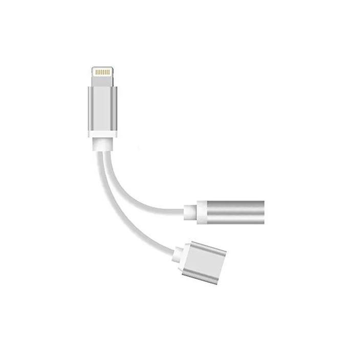iPhone Connector 2-in-1 - Dual Charging & Audio Adapter