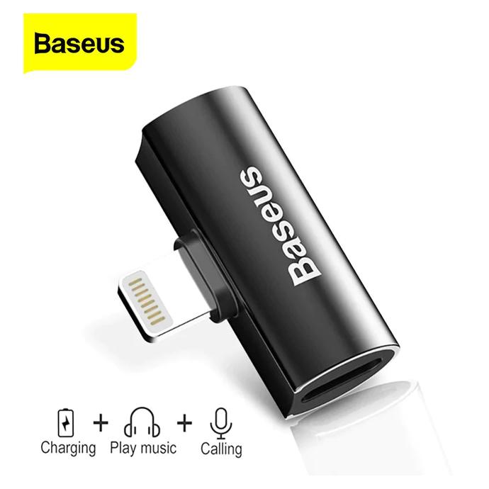 Baseus Dual iPhone Connector - 2-in-1 Charging & Audio Adapter
